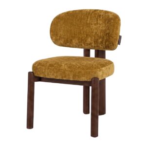 SILLA CHENILLA MADERA ROBLE CORINTO 53x61x84 CM