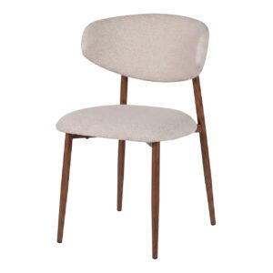 SILLA CHENILLA PATAS METAL COS 54x55x83 CM