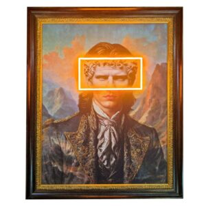 CUADRO DAZZLING KNIGHT CON MARCO 80x8x100 CM