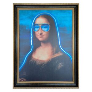 CUADRO MONA LISA NEON 80x3x100 CM