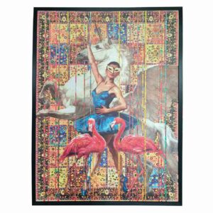 CUADRO EL BAILE MAGICO CON MARCO 103x6x150 CM
