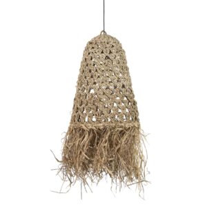 LAMPARA TECHO FIBRAS NATURALES 44x44x100 CM