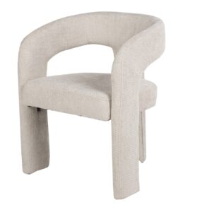 SILLA CHENILLA BEIGE LIMA 60x52x72 CM