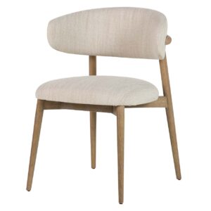 SILLA MADERA FRESNO BEIGE 59x56x80 CM