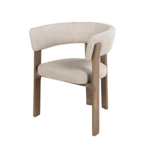 SILLA MADERA FRESNO BEIGE 63x56x75 CM