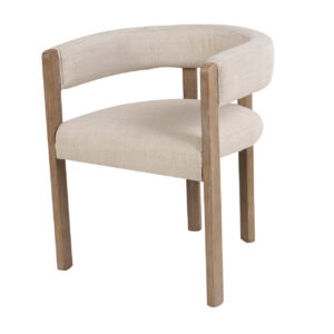 SILLA MADERA FRESNO BEIGE 61x55x70 CM