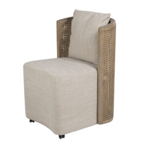 BUTACA MADERA FRESNO BEIGE 54x59x82 CM