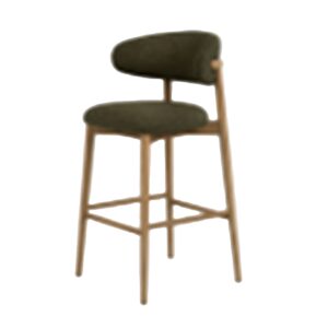 TABURETE BAR FRESNO VERDE 59x58x107 CM