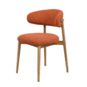 SILLA MADERA FRESNO NARANJA 59x56x80 CM