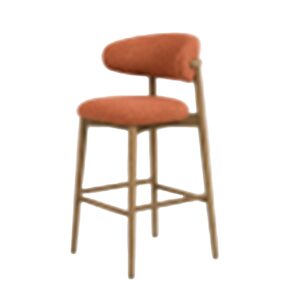 TABURETE BAR FRESNO NARANJA 59x58x107 CM