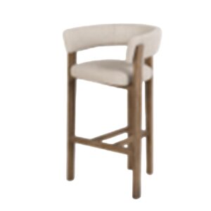 TABURETE MADERA FRESNO BEIGE CM