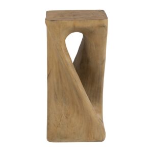 MESA AUXILIAR / TABURETE MARRON 35x35x49 CM