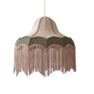 LAMPARA DE TECHO LINO FLECOS VERDE 52x52x48 CM
