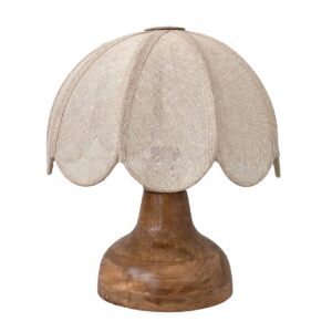 LAMPARA DE SOBREMESA MADERA MANGO LINO 30x30x38 CM