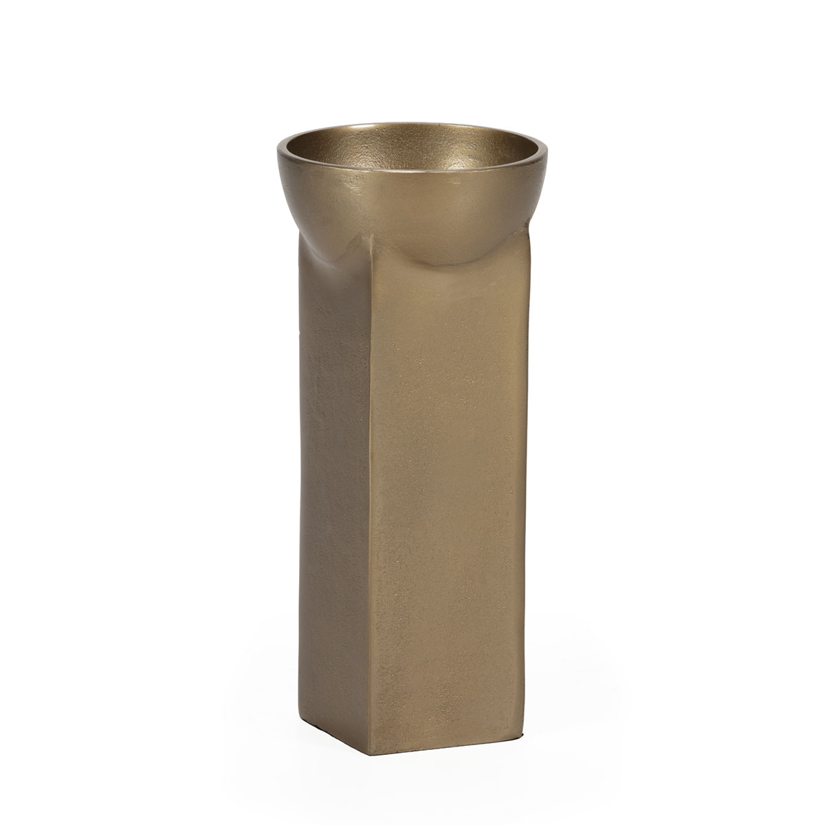 Bowl 14x14x31 Metal -- Laton Envejecido