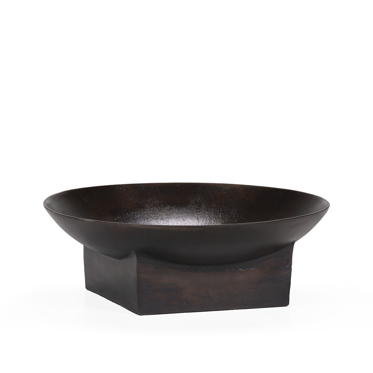 Bowl 38x38x13 Metal -- Dorado Antique