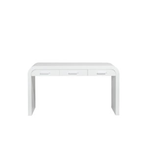 Escritorio 140x70x77 Madera de Olmo -- Blanco