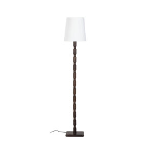 Lámpara de Pié sin pantalla 25x25x130 Madera de Mango -- Marrón Oscuro