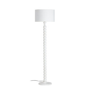 Lámpara de Pié sin pantalla 27x27x134 Madera de Mango -- Blanco
