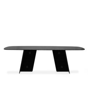 Mesa Comedor 240x120x75 Cristal Templado -- Ahumado