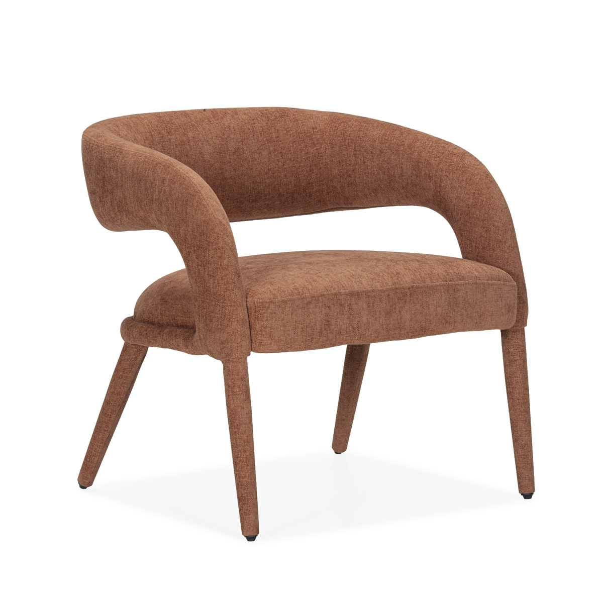 Sillón 66x66x66 Tela/Metal -- Terracota