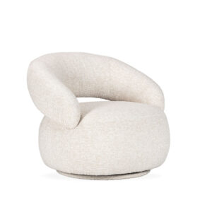 Sillón Giratorio 83x85x71 Tela -- Beige