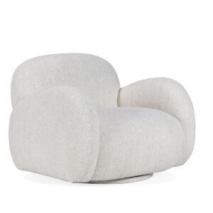 Sillón Giratorio 93x89x74 Tela -- Blanco