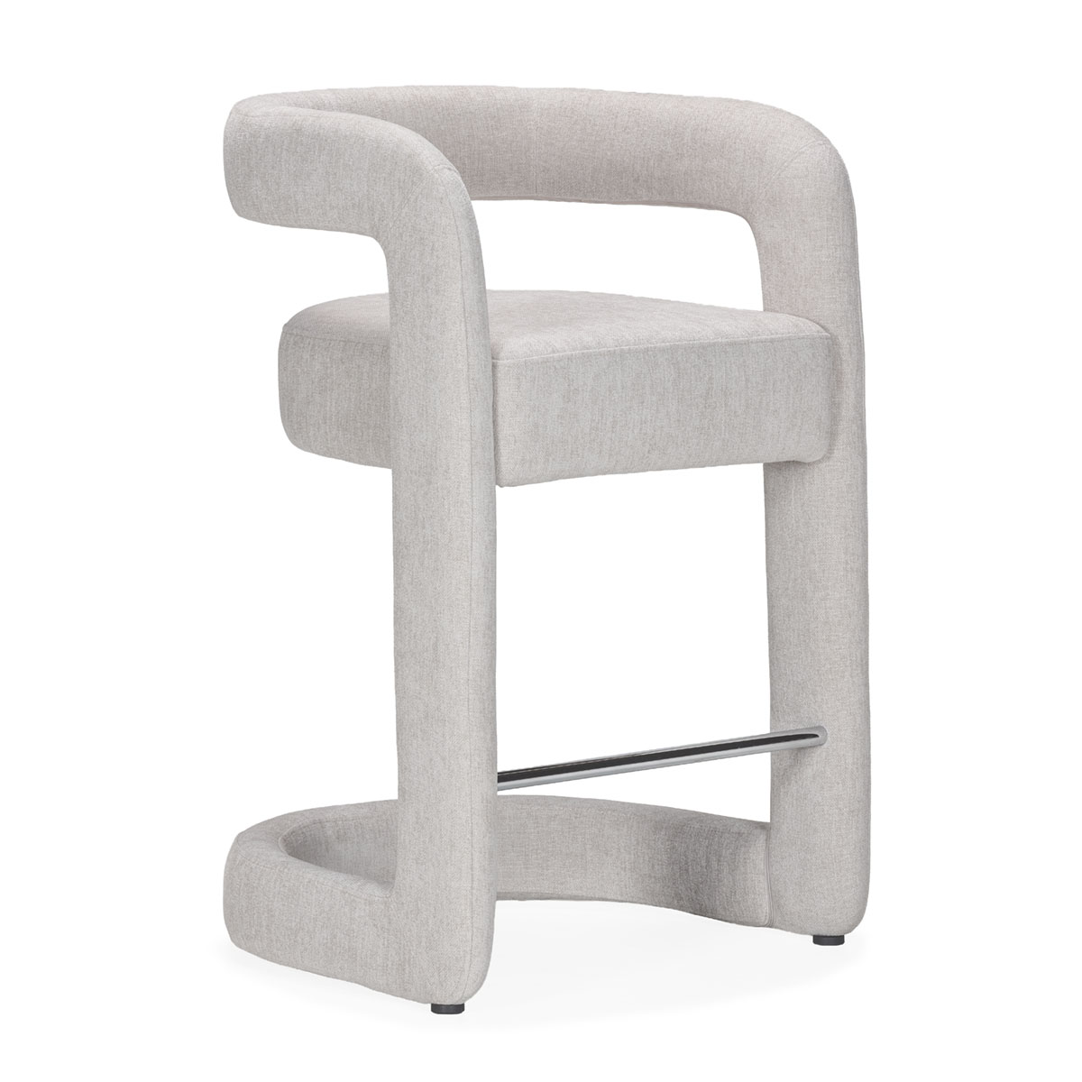 Taburete 52x59x85 Tela -- Gris