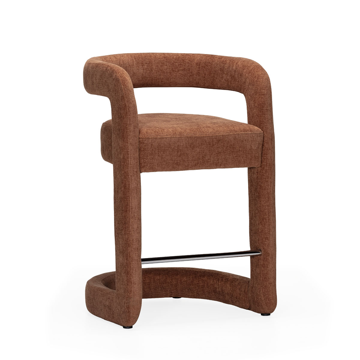 Taburete 52x59x85 Tela -- Terracota